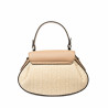 Bolso de mano para dama 042g 01biz nude+rafia