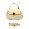 Bolso de mano para mujer 042g amarillo mantequilla+rafia