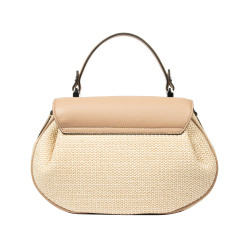 Bolso de mano para mujer 043g 01 biz nude+rafia