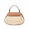 Bolso de mano para mujer 042g biz camel+rafia
