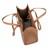 Bolso de playa para mujer 045g camel + rafia caramelo