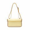 Bolso de mujer de hombro 046g amarillo mantequilla+rafia