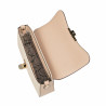 Bolso de mujer de hombro 046g nude+rafia