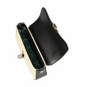 Bolso de mujer de hombro 046g 01 negro napa+rafia