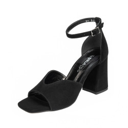 Sandalias mujer 1346 negro terciopelo