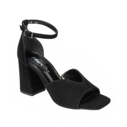 Sandalias mujer 1346 negro terciopelo
