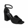 Sandalias mujer 1346 negro terciopelo