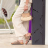 Bolso de mano para dama 042g 01biz nude+rafia lifestyle