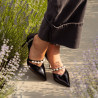 Zapatos elegantes de mujer 1350 charol negro lifestyle