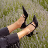 Zapatos elegantes de mujer 1350 charol negro lifestyle