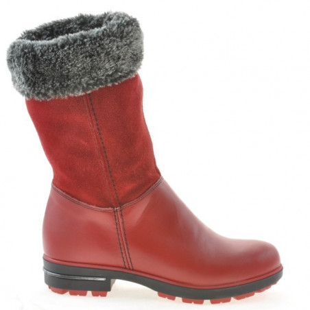 Botas para niños 3202 rojo combinado