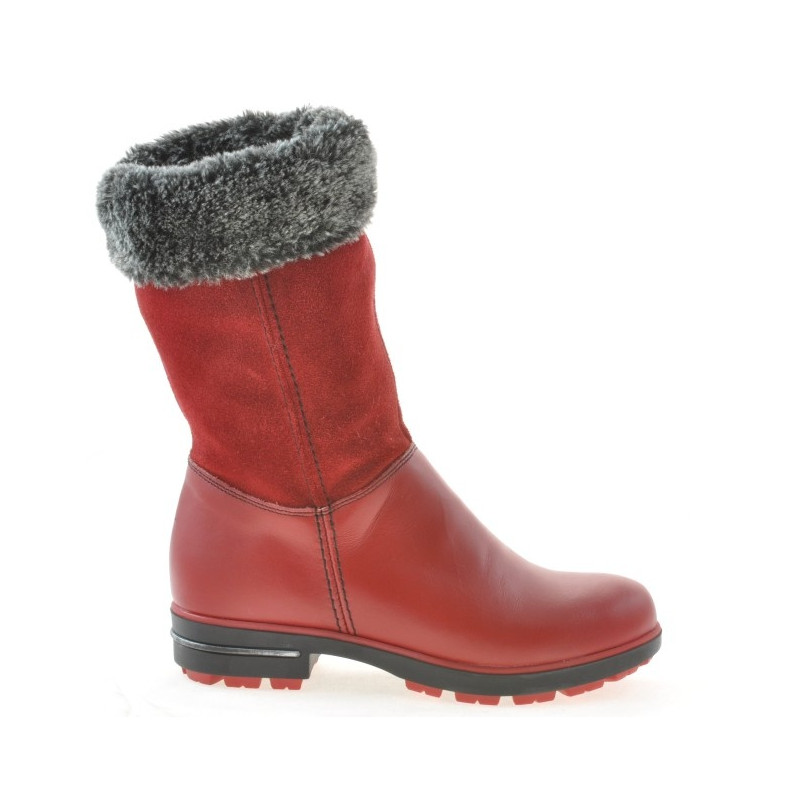 Botas para niños 3202 rojo combinado