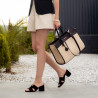 Sandalias mujer 1348 negro ante lifestyle