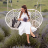 Bolsa de playa para mujer 044g 01 de rafia negro lifestyle