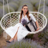 Bolsa de playa para mujer 044g 01 de rafia negro lifestyle