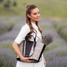Bolsa de playa para mujer 044g 01 de rafia negro lifestyle