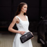 Bolso de mujer de hombro 041g 01 efecto cocodrilo charol negro lifestyle