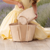 Bolso de playa para dama 044g nude+rafia lifestyle