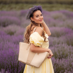 Bolso de playa para dama 044g nude+rafia lifestyle