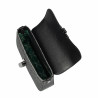 Bolso de mujer de hombro 046g 01 negro+rafia negra