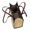 Bolso de playa para mujer 045g 01 burdeos+rafia