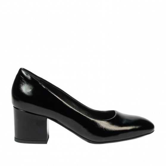 Zapatos elegantes de mujer 1356 charol negro