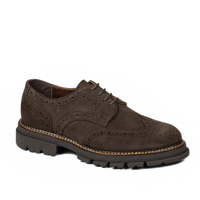 Zapatos casuales hombre 989 marrón ante