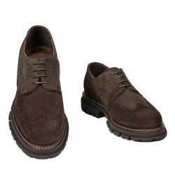 Zapatos casuales hombre 989 marrón ante