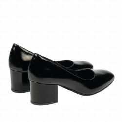 Zapatos elegantes de mujer 1356 charol negro