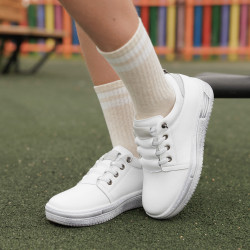 Zapatos de niños 2028 blanco nácar combinado lifestyle