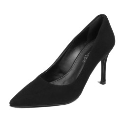 Zapatos elegantes mujer 1320 negro terciopelo