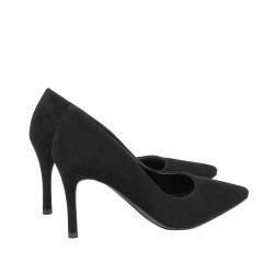 Zapatos elegantes mujer 1320 negro terciopelo