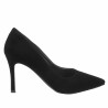 Zapatos elegantes mujer 1320 negro terciopelo