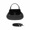 Bolso de mano para dama 042g 01 bufo negro+biz negro