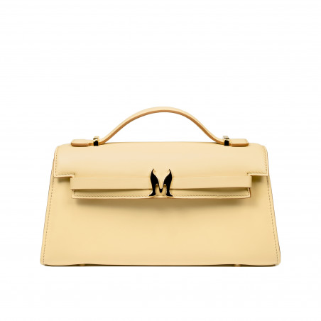Bolso de mujer al hombro 041g amarillo mantequilla