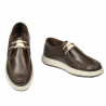 Zapatos casuales para hombre 992 caqui combinado