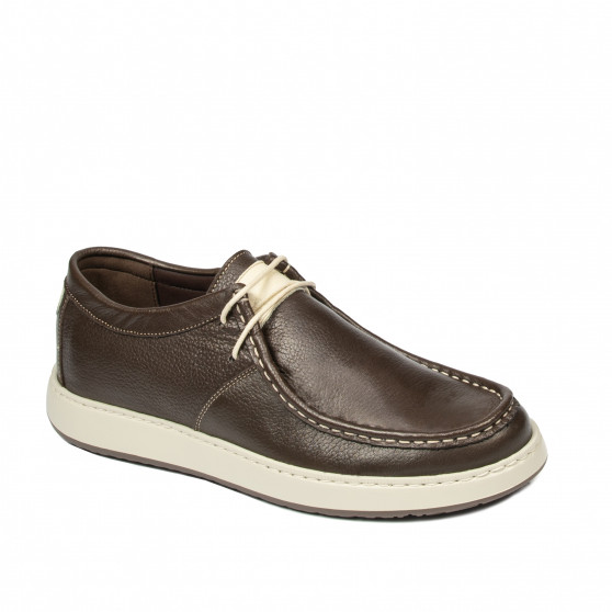 Zapatos casuales para hombre 992 caqui combinado