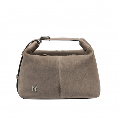 Bolso de mano para dama 037g 01 ante arenisco