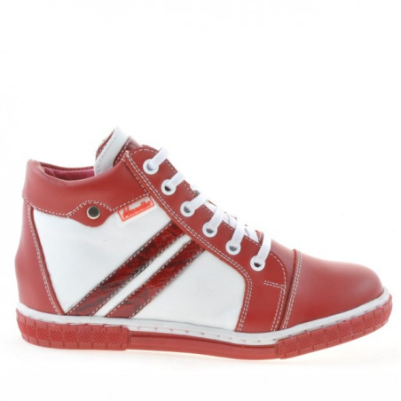 Botas para niños 3213 rojo+blanco