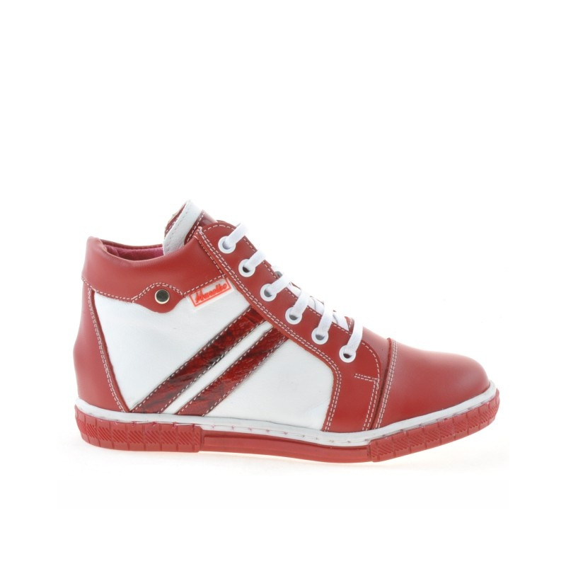 Botas para niños 3213 rojo+blanco