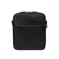 Bolso de hombre de hombro 304g 01 tejido negro+napa negro