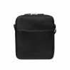 Bolso de hombre de hombro 304g 01 tejido negro+napa negro