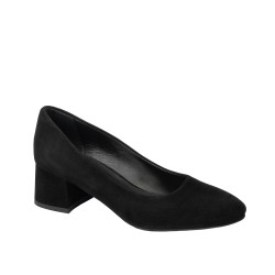 Zapatos elegantes mujer 1331 terciopelo negro