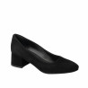 Zapatos elegantes mujer 1331 terciopelo negro