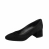 Zapatos elegantes mujer 1331 terciopelo negro