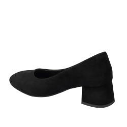 Zapatos elegantes mujer 1331 terciopelo negro