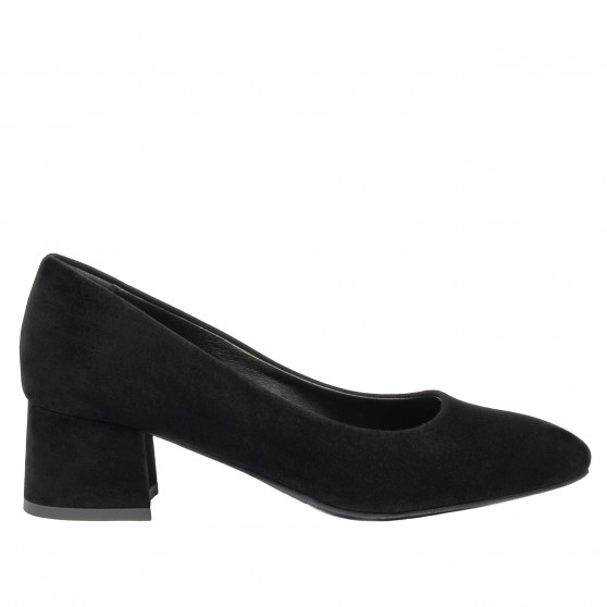 Zapatos elegantes mujer 1331 terciopelo negro
