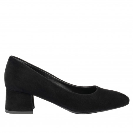 Zapatos elegantes mujer 1331 terciopelo negro