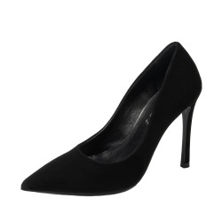 Zapatos elegantes de mujer 1302 negro terciopelo