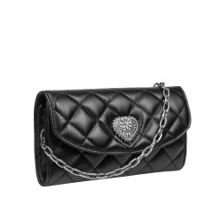 Bolso de mujer al hombro 048g 01 negro napa